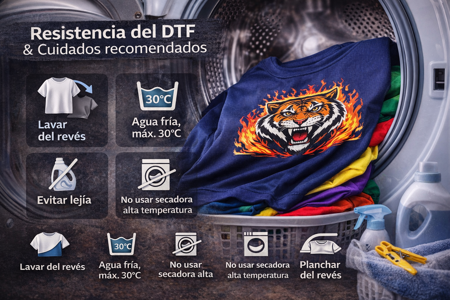 Resistencia del DTF y recomendaciones de cuidado